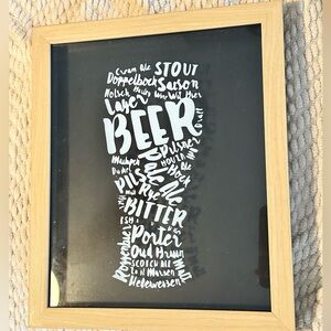 10x12 Screened Glass Shadowbox - Pilsner - Threshold Wall Decor